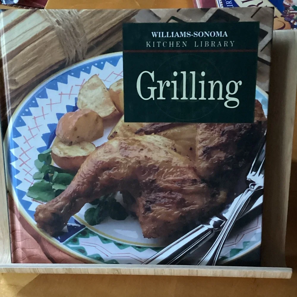 Williams Sonoma Grilling Cookbook with Wooden Holder